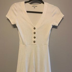 Ribbed White (Cream) Dress